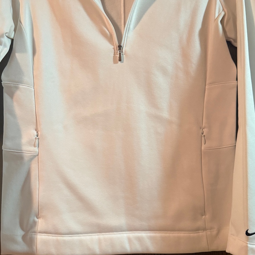 Nike White Therma-Fit Golf Pullover - Picture 4 of 6